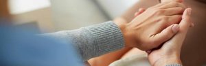 help and support image - hands