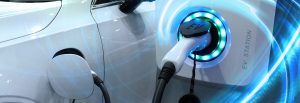 Electric Vehicle being charged